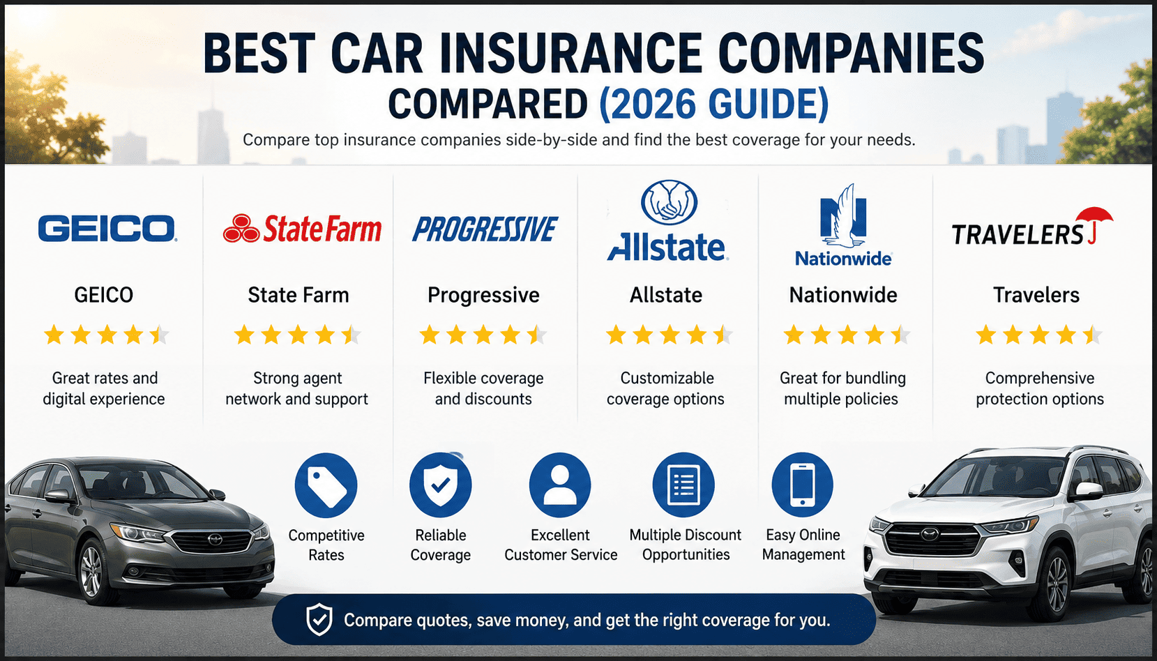 Best Car Insurance Companies Compared: Which One Saves You More in 2026?