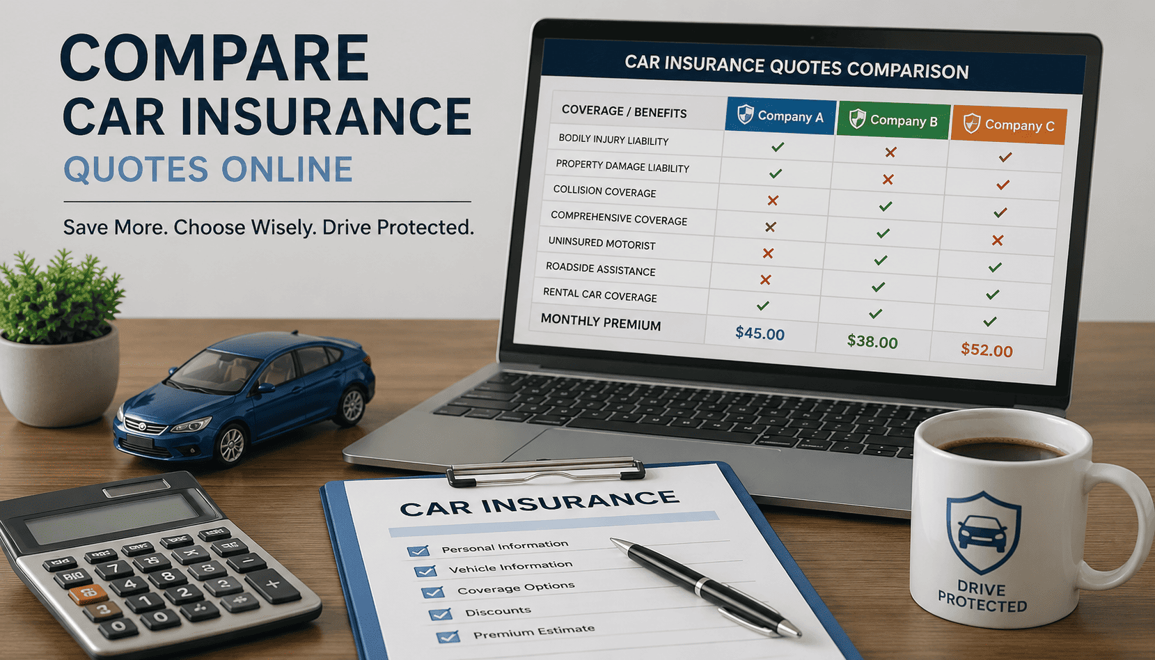 Compare Car Insurance Quotes Online in 2026: Save Money in Minutes