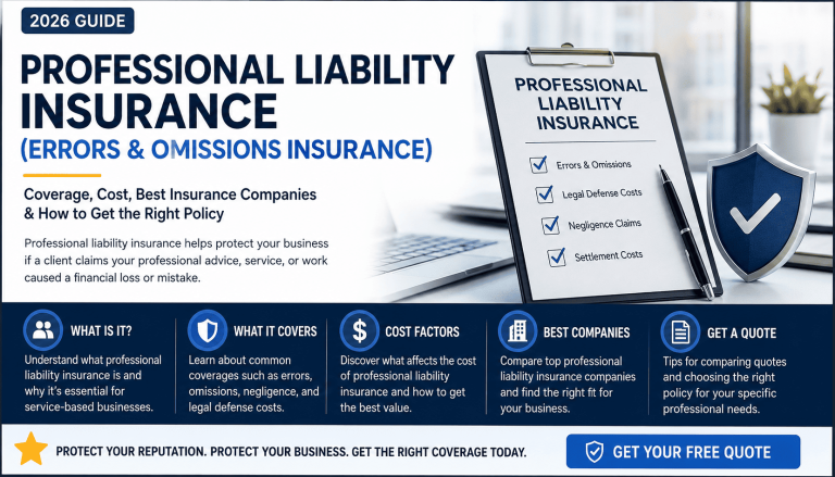 Professional Liability Insurance in 2026: Coverage, Cost & Best Providers