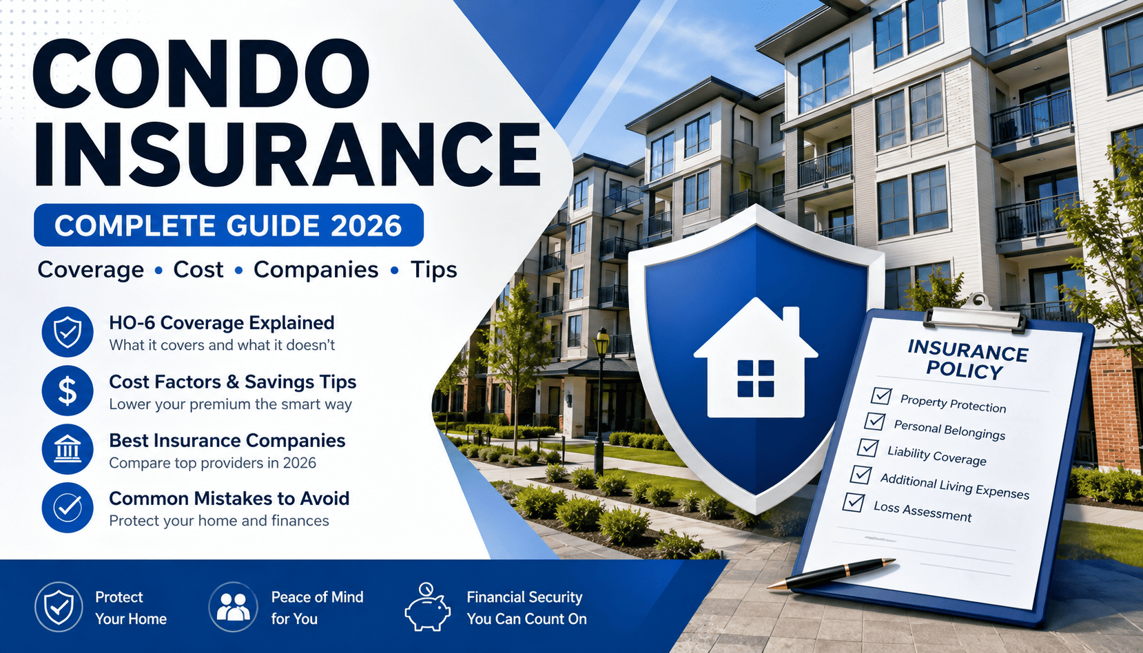 Condo Insurance in 2026: Coverage, Cost & Best Insurance Companies